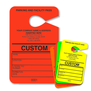 Custom Parking Pass | Printing Services in FL | Sav-Quick Printing