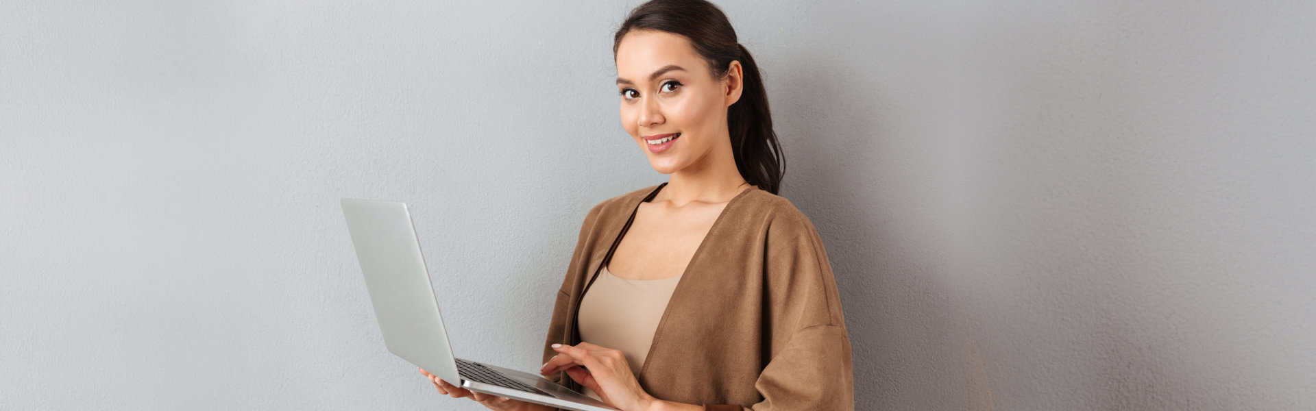 woman smiling